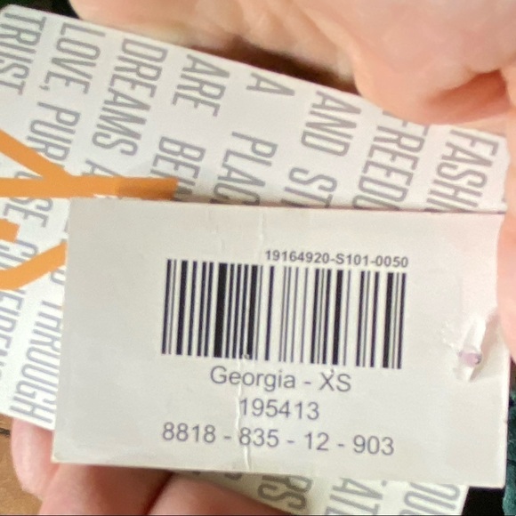 LuLaRoe Georgia Three Tiered Dress In Green Size XS - Picture 9 of 12